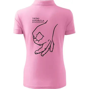Tričko doporučila fuserinavsehodruhu - Polokošile dámská Pique Polo - 3XL ( Růžová )
