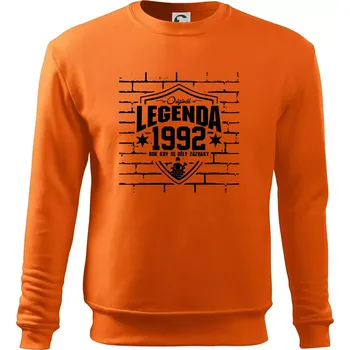 Pánská mikina Zedník - legenda - 1992 - Mikina Essential pánská - 2XL ( Oranžová )