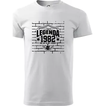 Pánské tričko Zedník - legenda - 1982 - Triko extra velké (5-8XL) - 6XL ( Bílá )