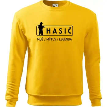 Pánská mikina Hasič - muž mýtus legenda - Mikina Essential pánská - S ( Žlutá )