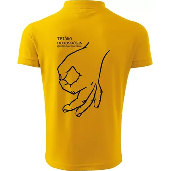Pánská košile Tričko doporučila fuserinavsehodruhu - Polokošile pánská Pique Polo 203 - 5XL ( Žlutá )