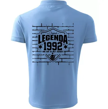 Pánská košile Zedník - legenda - 1992 - Polokošile pánská Pique Polo 203 - 4XL ( Pyžamově světlá modrá )