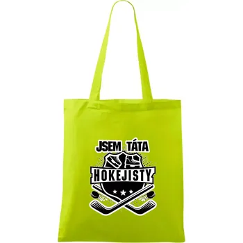 Erb - Jsem táta hokejisty - Taška bavlněná - 42 x 38 cm ( Limetková )