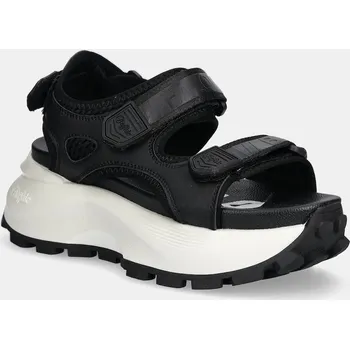 Dámské sandále Sandály Buffalo Manhatten Snd dámské, černá barva, na platformě, 1602295-BLK 1602295.BLK 99X, EUR 41