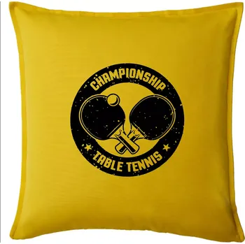 Polštář Championship Table tennis - kulatý - Polštář 50x50 - 50x50 - Pouze potah ( Žlutá )