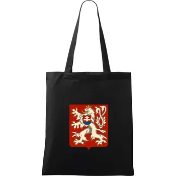Znak malý První Republika československá 1918–1920 - Taška bavlněná - 42 x 38 cm ( Černá )