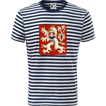 Pánská móda Znak ČSR - Třetí Československá republika (1945–1948) - Triko na vodu - S ( Prouhovaná )