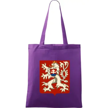 Znak ČSR - Třetí Československá republika (1945–1948) - Taška bavlněná - 42 x 38 cm ( Fialová )