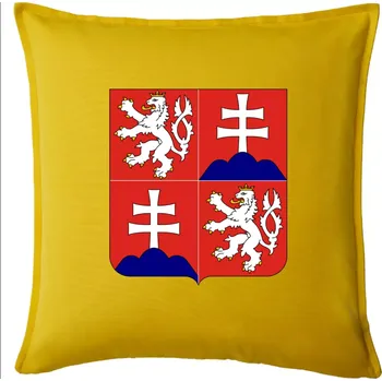 Polštář Znak Česká a Slovenská Federativní Republika 1990–1992 - Polštář 50x50 - 50x50 - Pouze potah ( Žlutá )