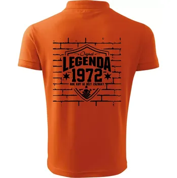 Pánská košile Zedník - legenda - 1972 - Polokošile pánská Pique Polo 203 - L ( Oranžová )