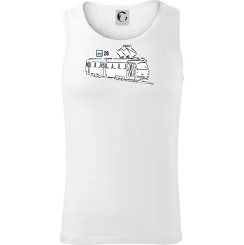 Tramvaj číslo 26 - Tílko pánské Core - XL ( Bílá )