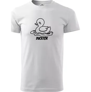 Ducktor - Triko extra velké (5-8XL) - 7XL ( Bílá )