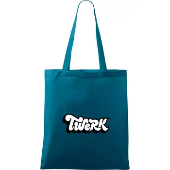 Twerk - Taška bavlněná - 42 x 38 cm ( Petrolejová )