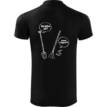 Pánská košile Hrabe ti, už zase rejpeš - Polokošile Victory sportovní (dresovina) - XL ( Černá )