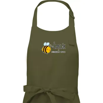 Kuchyňská zástěra Čmelák = dobrej zvuk - Pánská zástěra na vaření - Univerzální velikost ( Khaki )