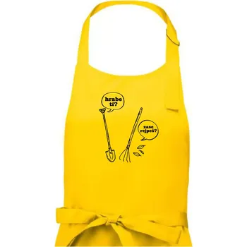 Kuchyňská zástěra Hrabe ti, už zase rejpeš - Dámská zástěra na vaření - Univerzální velikost ( Žlutá )