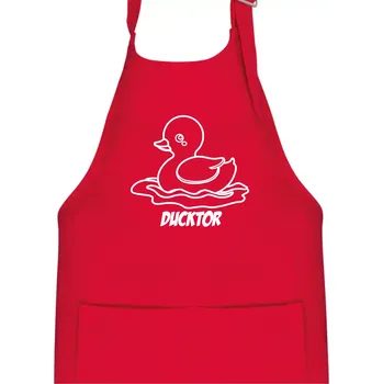 Kuchyňská zástěra Ducktor - Dětská zástěra na vaření - Univerzální velikost ( Červená )