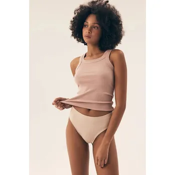 Kalhotky Dvojbalení bikinových kalhotek béžové a hnědé, Xl i240_212012_2:XL