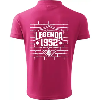 Pánská košile Zedník - legenda - 1952 - Polokošile pánská Pique Polo 203 - 4XL ( Purpurová )