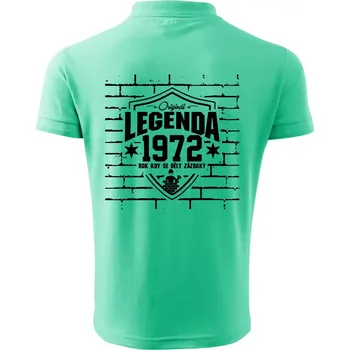 Pánská košile Zedník - legenda - 1972 - Polokošile pánská Pique Polo 203 - 5XL ( Mátová )