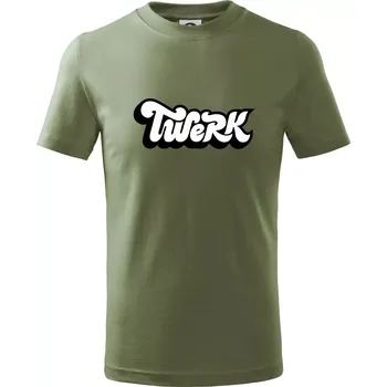 Dětská móda Twerk - Tričko dětské bavlněné - 134 cm/8 let ( Khaki )