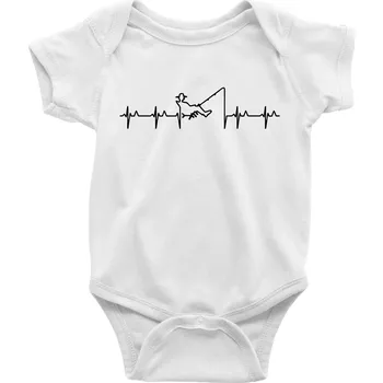 Kojenecké oblečení Rybář ekg - Body kojenecké s krátkým rukávem - Krátký r. do 3 měs ( Bílá )