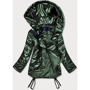 Dámská cargo bunda Zelená krátká zimní bunda s ledvinkou Ann Gissy, odstíny zelené XL (42) i392_18301-53