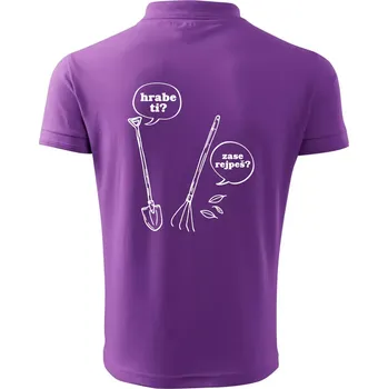 Pánská košile Hrabe ti, už zase rejpeš - Polokošile pánská Pique Polo 203 - XL ( Fialová )