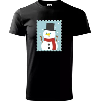 Rodinná vánoční trička - známky - Triko extra velké (5-8XL) - 6XL ( Černá )