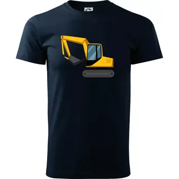 Bagr bez nápisu z boku - Triko extra velké (5-8XL) - 6XL ( Námořní modrá (velmi tmavá - téměř černá) )