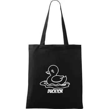 Nákupní taška Ducktor - Taška bavlněná - 42 x 38 cm ( Černá )