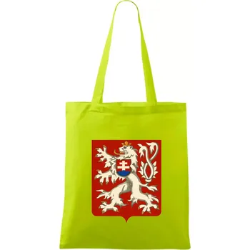 Znak ČSR - Československá republika (1948–1960) - Taška bavlněná - 42 x 38 cm ( Limetková )