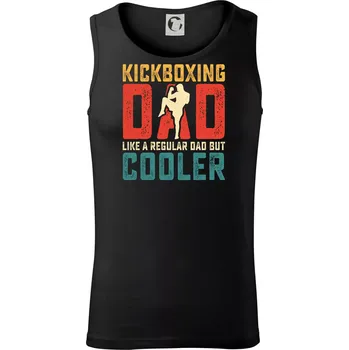 Kickboxing dad like a regular dad but cooler - Tílko pánské Core - S ( Černá )