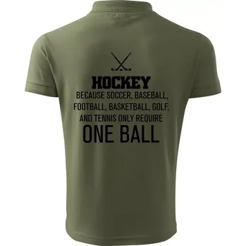 Pánská košile Hockey - ona ball - Polokošile pánská Pique Polo 203 - L ( Khaki )
