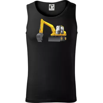 Bagr bez nápisu ze předu - Tílko pánské Core - XL ( Černá )