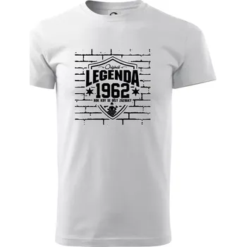 Pánské tričko Zedník - legenda - 1962 - Triko extra velké (5-8XL) - 7XL ( Bílá )