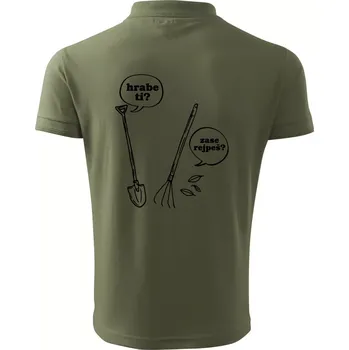 Pánská košile Hrabe ti, už zase rejpeš - Polokošile pánská Pique Polo 203 - 2XL ( Khaki )