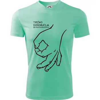 Tričko doporučila fuserinavsehodruhu - Dětské triko sportovní (dresovina) - 158 cm/12 let ( Mátová )