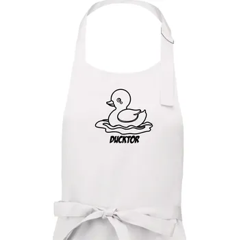 Kuchyňská zástěra Ducktor - Pánská zástěra na vaření - Univerzální velikost ( Bílá )