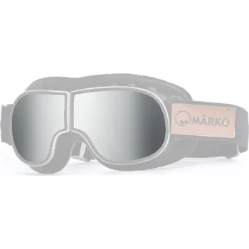 Motocyklové brýle Marko Náhradní sklo stříbrné pro MÂRKÖ B3 retro brýle