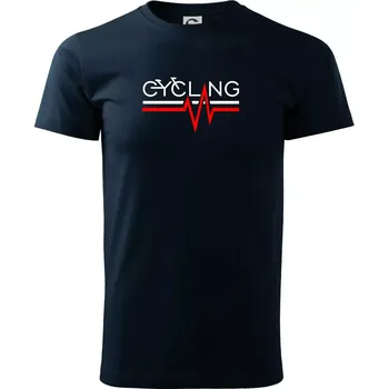 Cycling ekg - Triko extra velké (5-8XL) - 8XL ( Námořní modrá (velmi tmavá - téměř černá) )