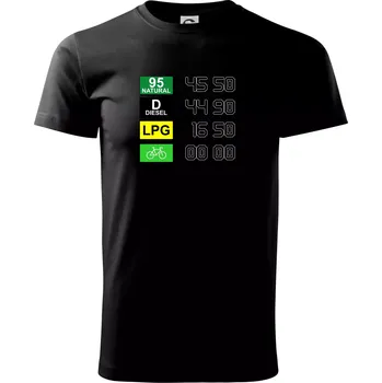 Kolo je eko ceny - Triko extra velké (5-8XL) - 8XL ( Černá )