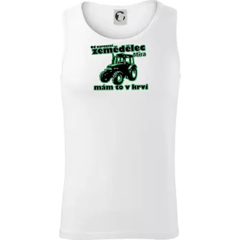 Od narození zemědělec, mám to v krvi - Tílko pánské Core - 2XL ( Bílá )