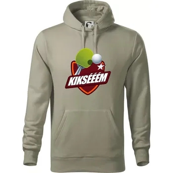 Pánská mikina Stolní tenis - Kiksééém - Mikina pánská Cape s kapucí - XL ( Light khaki )