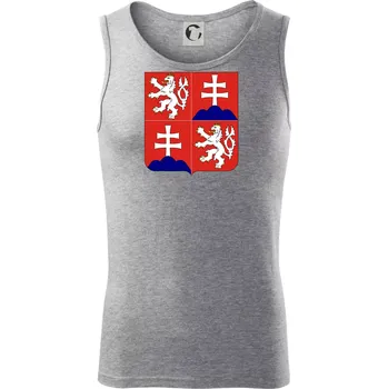 Znak Česká a Slovenská Federativní Republika 1990–1992 - Tílko pánské Core - M ( Tmavě šedý melír )