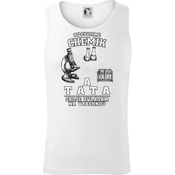 Oslovuji mě chemik a táta - Tílko pánské Core - XL ( Bílá )