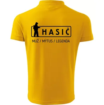 Pánská košile Hasič - muž mýtus legenda - Polokošile pánská Pique Polo 203 - 2XL ( Žlutá )