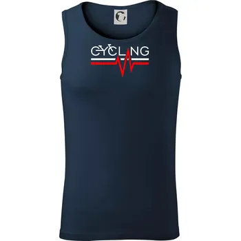 Cycling ekg - Tílko pánské Core - M ( Námořní modrá (velmi tmavá - téměř černá) )