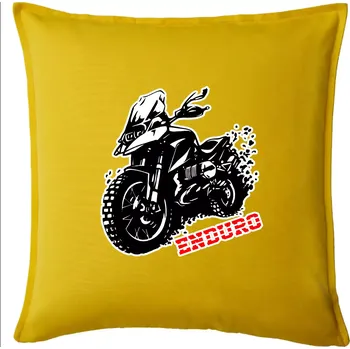 Polštář Moto Enduro - Polštář 50x50 - 50x50 - Pouze potah ( Žlutá )