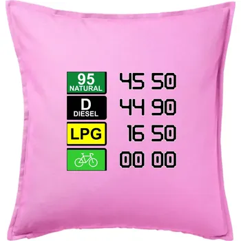 Polštář Kolo je eko ceny - Polštář 50x50 - 50x50 - Pouze potah ( Růžová )